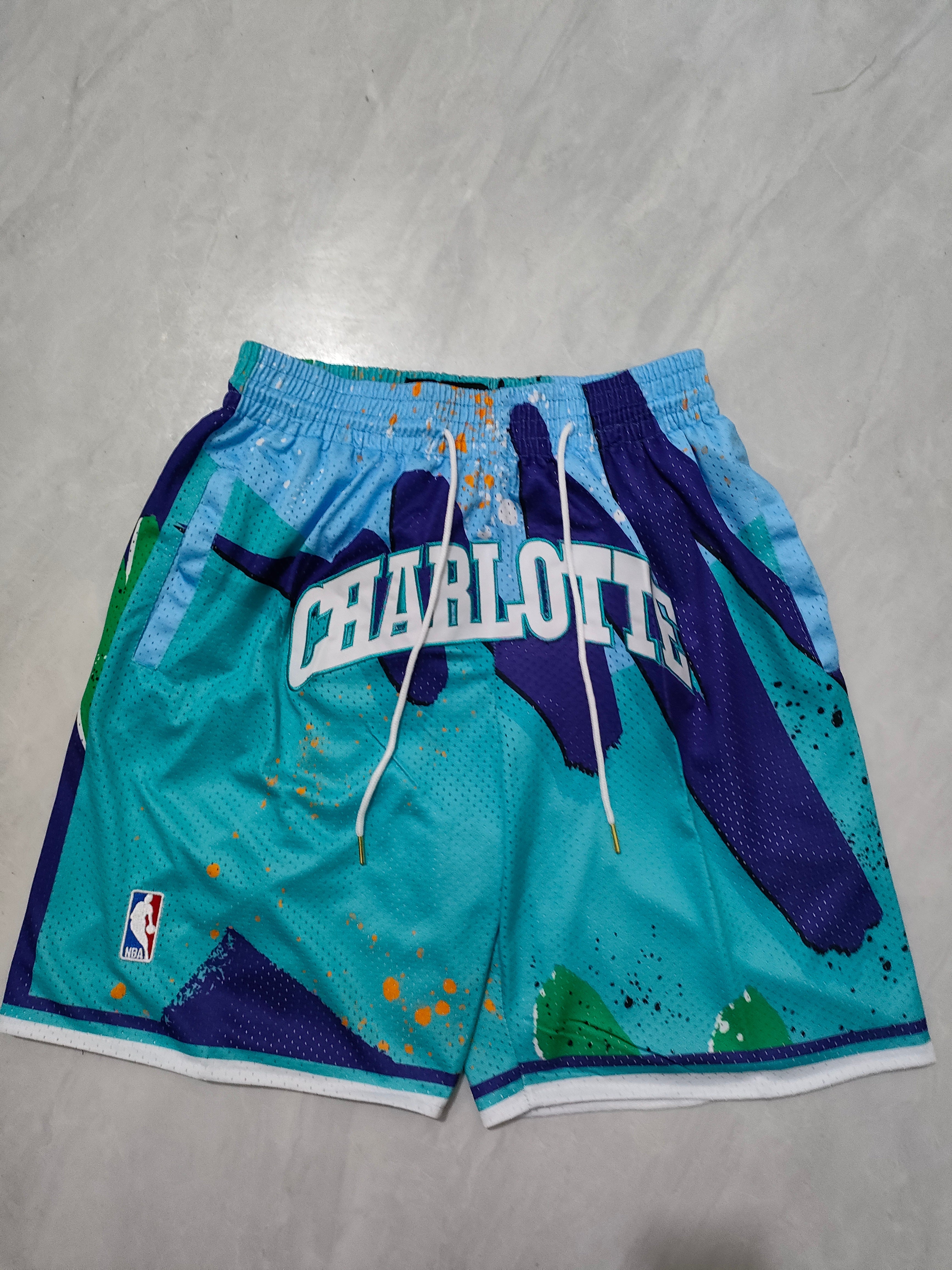 Charlotte Hornets Blue Swingman Pocket Shorts