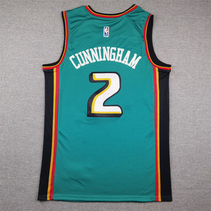 Detroit Pistons Cade Cunningham #2 City Edition Swingman Jersey ！ Embroidered