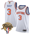 Josh Hart #3 New York Knicks 2026 Finals Swingman White Jersey - All Stitched