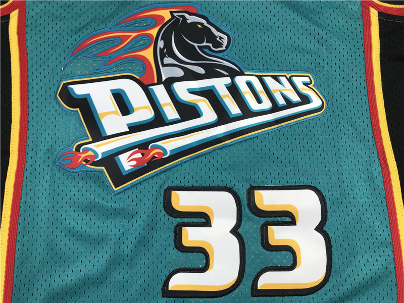 Detroit Pistons Grant Hill #33 1998-99 Throwback ！ Embroidered