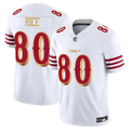 Jerry Rice #80 San Francisco 49ers White 2025 Rivalries Collection Game Limited Jersey