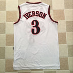 Allen Iverson Philadelphia 76ers 3 White MN