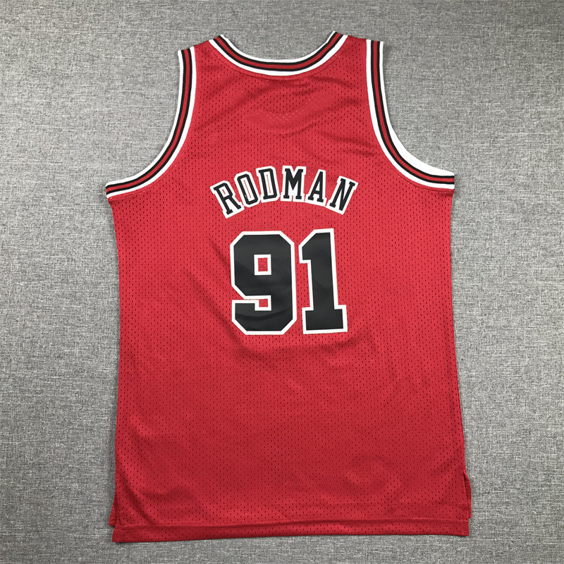 Youth Dennis Rodman Chicago Bulls #91 Embroidered Jersey