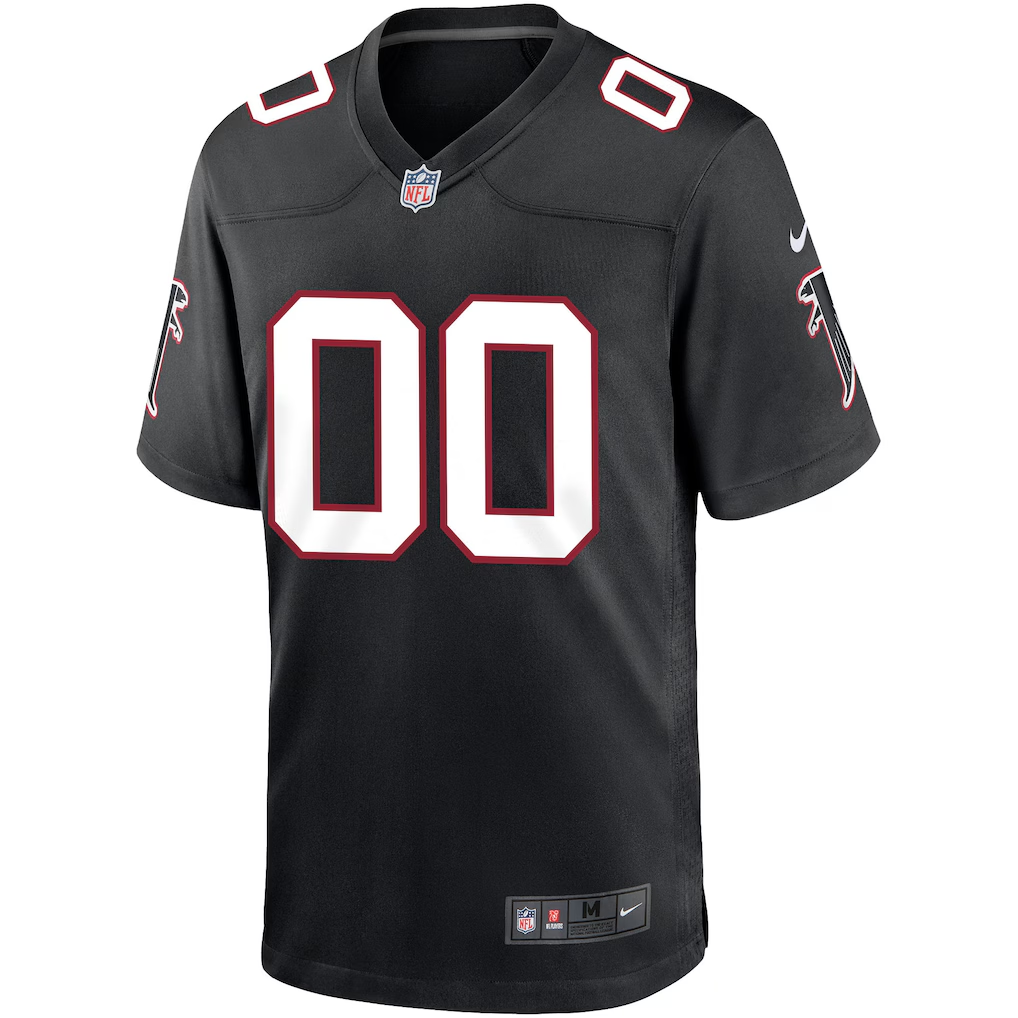 Custom Atlanta Falcons Black Game Jersey