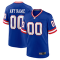 Custom New York Giants Royal Game Jersey