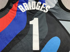Brooklyn Nets Mikal Bridges #1 City Edition - Embroidered Jersey