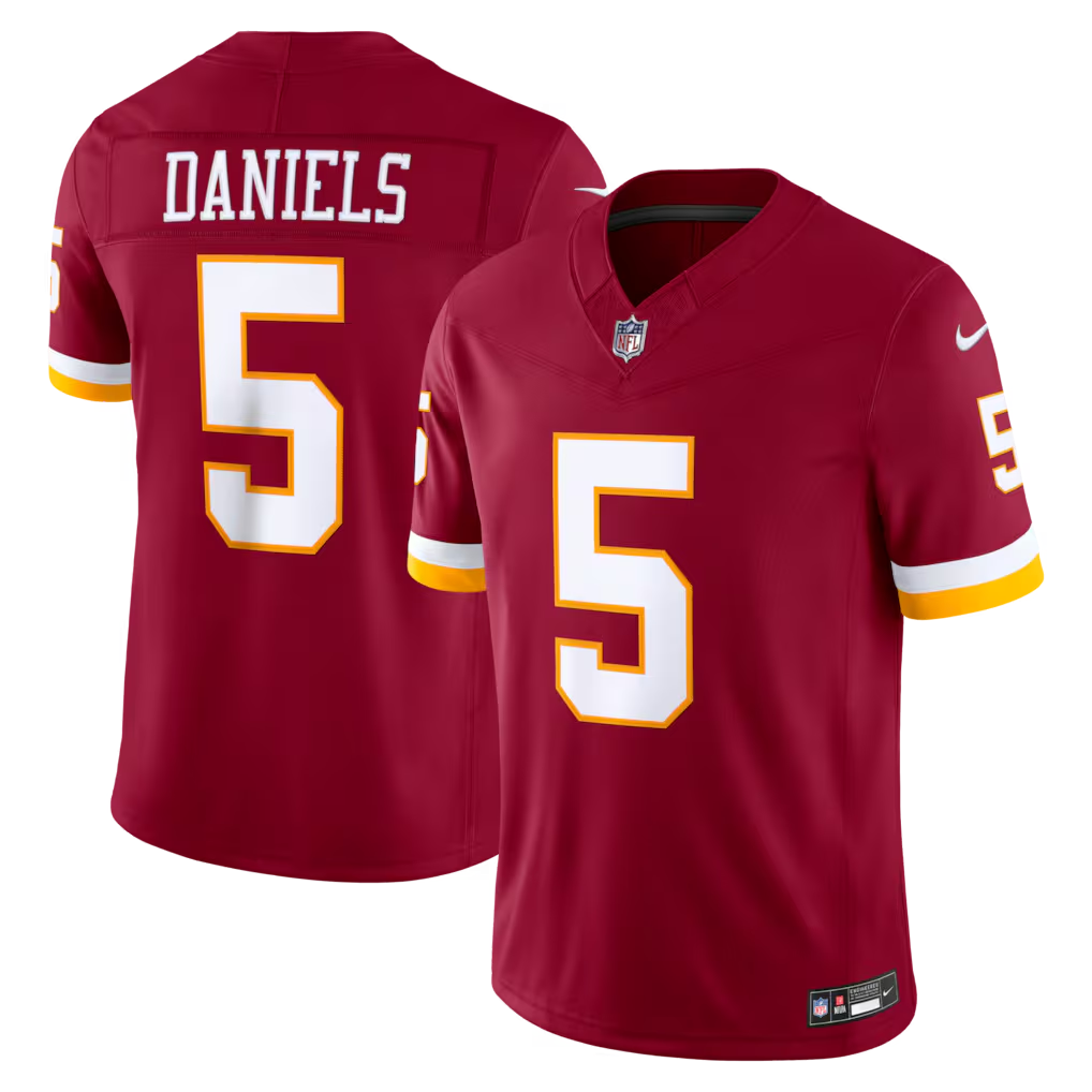Jayden Daniels #5 Washington Commanders Vapor F.U.S.E. Limited Burgundy Jersey