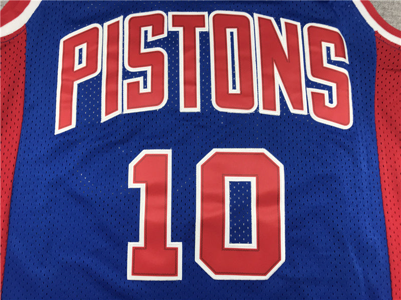 Detroit Pistons Dennis Rodman #10 1988/89 Throwback ！ Embroidered