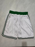 Boston Celtics White Regular Pocket Shorts