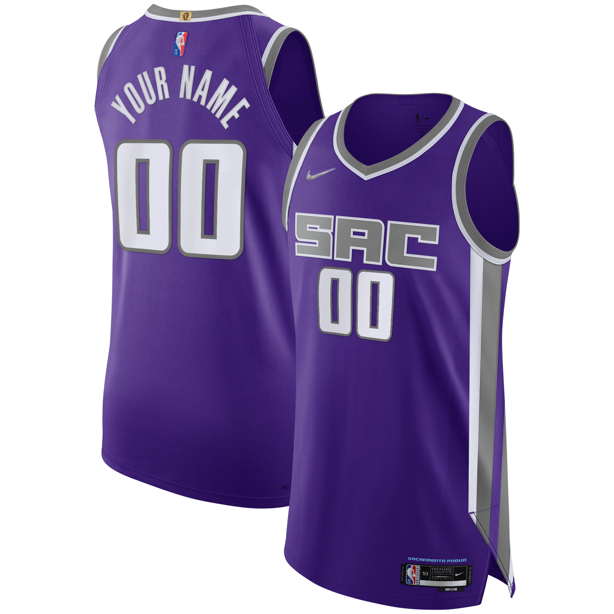 Custom Sacramento Kings Player Edition Jersey