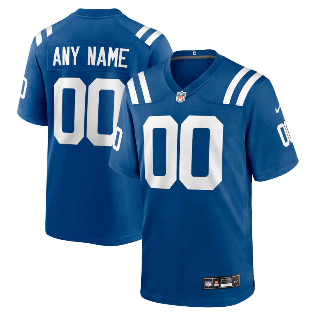 Custom Indianapolis Colts Royal Game Jersey