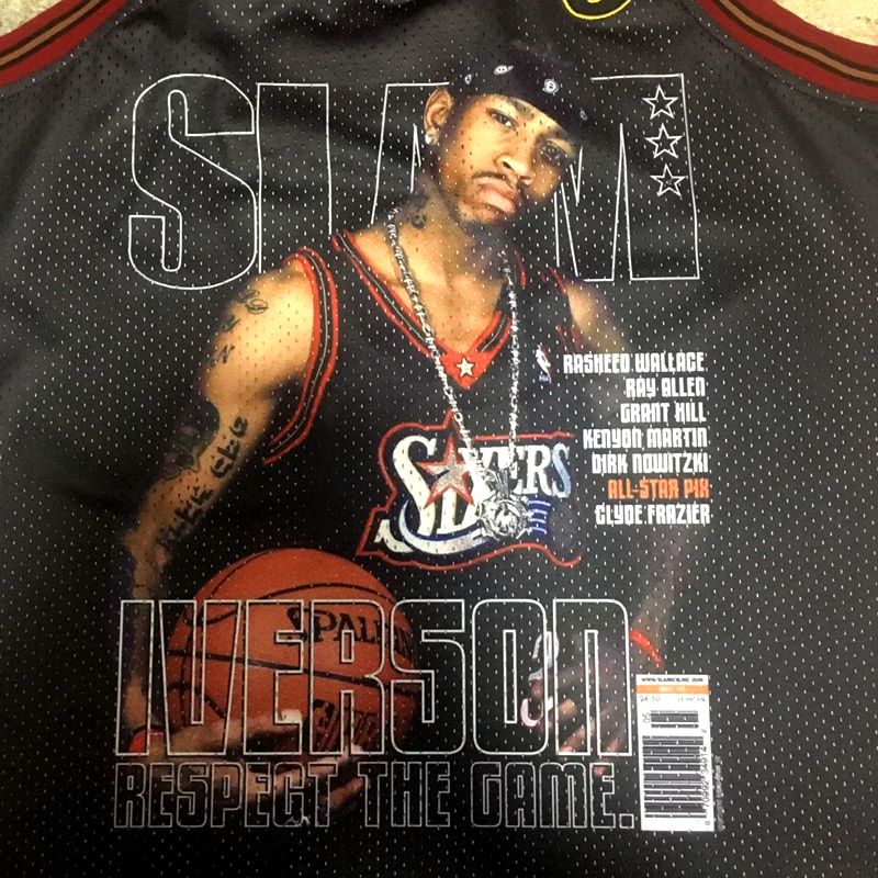 Allen Iverson Philadelphia 76ers 3 Black MN