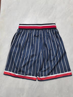 Baseball retro blue striped size 28 pocket shorts