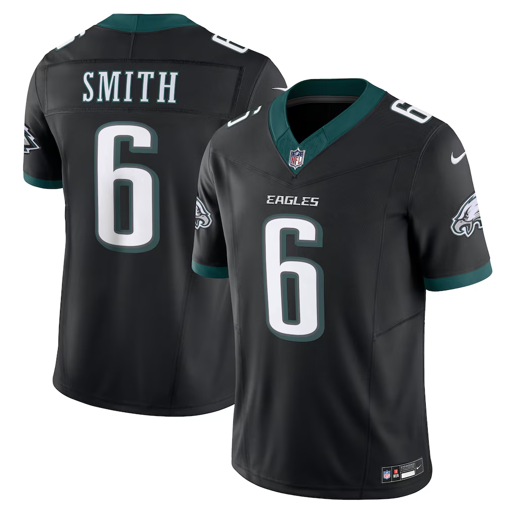 DeVonta Smith #6 Philadelphia Eagles Black Vapor F.U.S.E. Limited Jersey