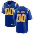 Custom Los Angeles Chargers Royal Game Jersey