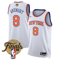 OG Anunoby #8 New York Knicks 2026 Finals Swingman White Jersey - All Stitched