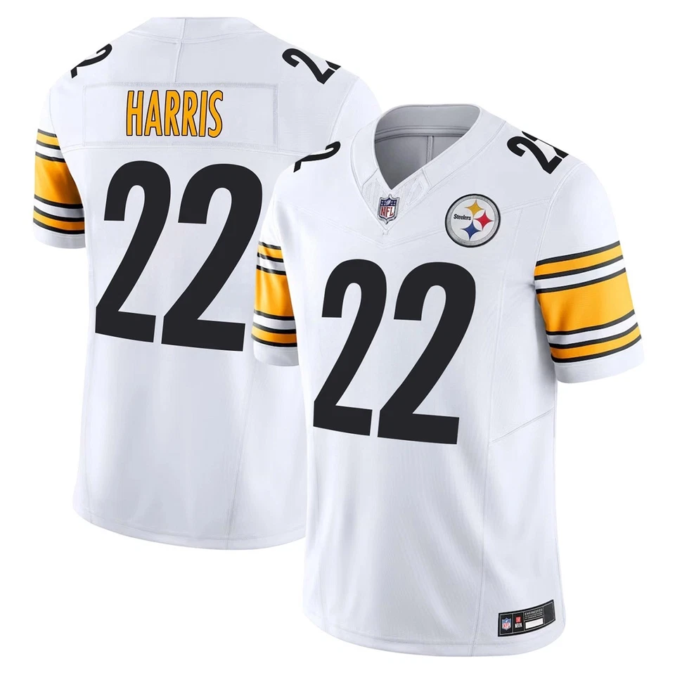 Najee Harris #22 Pittsburgh Steelers White Game Jersey
