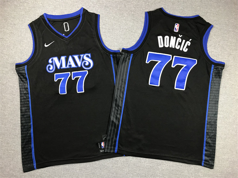 Youth Luka Don?i? Dallas Mavericks #77 City Edition Embroidered  Jersey