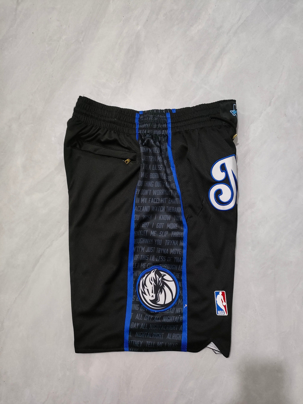 Dallas Mavericks 2024 Black City Edition Pocket Shorts
