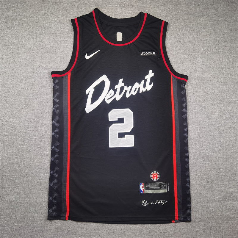 Detroit Pistons Cade Cunningham #2 2024 City Edition Swingman Jersey ！ Embroidered