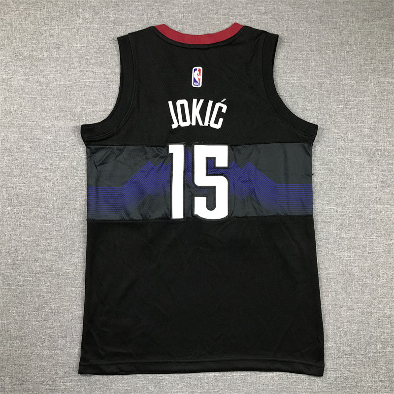 Youth Nikola Joki? Denver Nuggets #15 City Edition Embroidered  Jersey