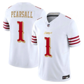 Ricky Pearsall #1 San Francisco 49ers White 2025 Rivalries Collection Game Limited Jersey
