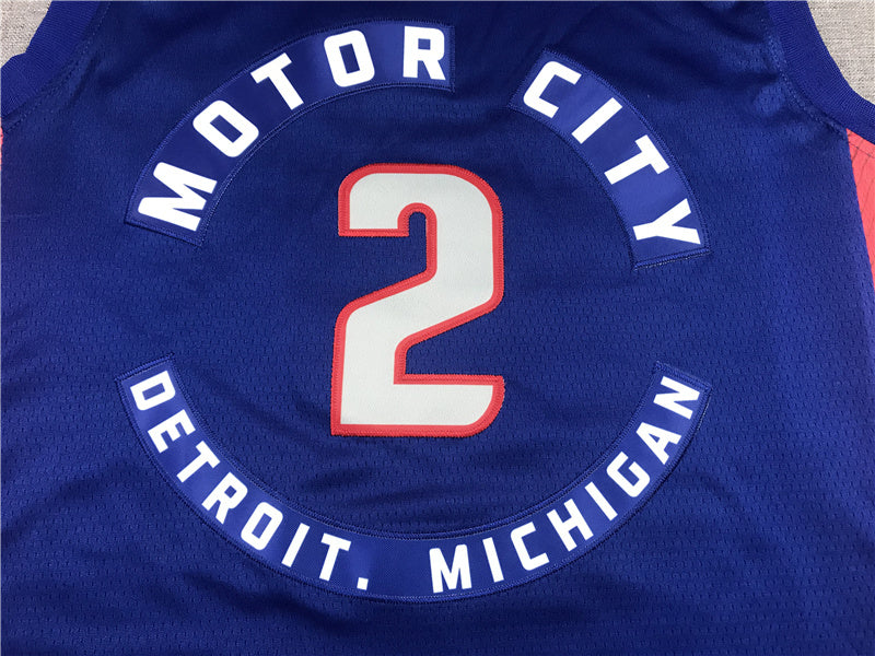 Detroit Pistons Cade Cunningham #2 City Edition Swingman Jersey ！ Embroidered