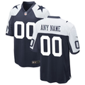 Custom Dallas Cowboys Navy Game Jersey