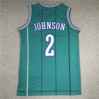 Charlotte Hornets Larry Johnson #2 1992-93 Throwback - Embroidered Jersey
