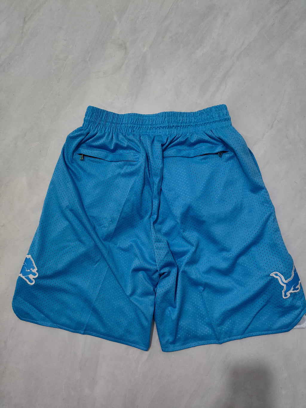 Detroit Lions Blue Pocketed Shorts