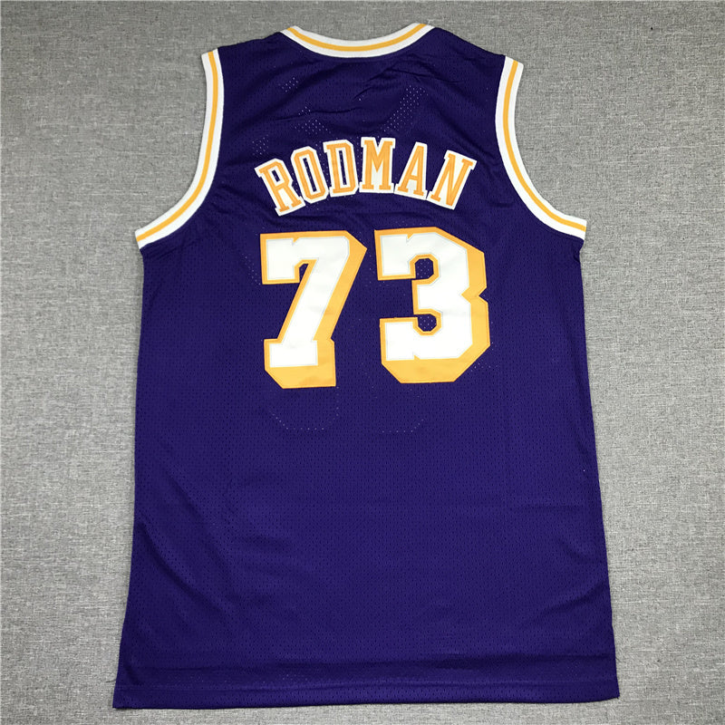 Dennis Rodman #73 Los Angeles Lakers 1998-99 Throwback Embroidered Jersey