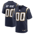 Custom Los Angeles Chargers Navy Game Jersey