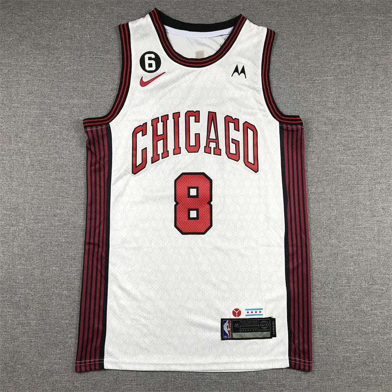 Chicago Bulls Zach LaVine #8 2023 City Edition Swingman Jersey � Embroidered