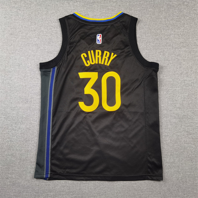 Youth Stephen Curry Golden State Warriors #30  City Edition Embroidered  Jersey