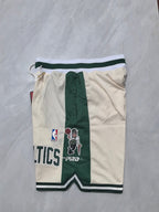 Boston Celtics Off-White Pocket Shorts