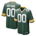 Custom Green Bay Packers Green Game Jersey