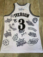 Allen Iverson Philadelphia 76ers 3 White MN