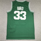 Boston Celtics Larry Bird #33 1985-86 Throwback ！ Embroidered Jersey