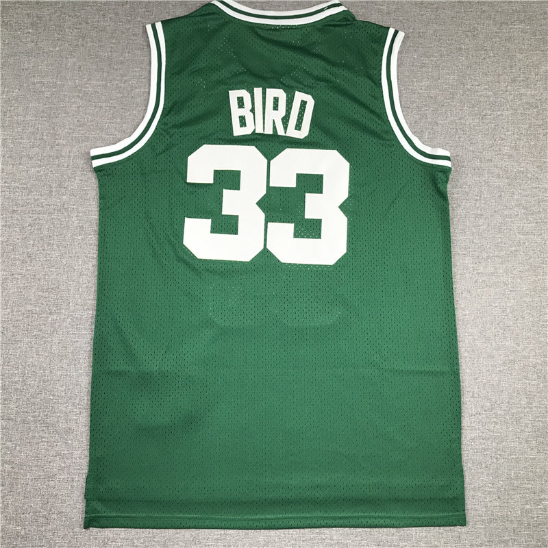 Boston Celtics Larry Bird #33 1985-86 Throwback ！ Embroidered Jersey