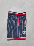 Baseball retro blue striped size 28 pocket shorts