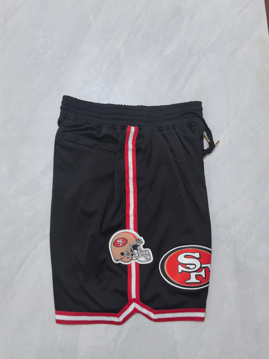 San Francisco 49ers Black Pocket Shorts