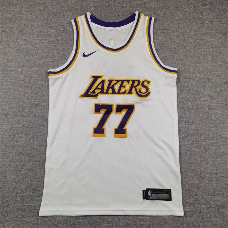 Youth Luka Don?i? Los Angeles Lakers #77 Embroidered  Jersey