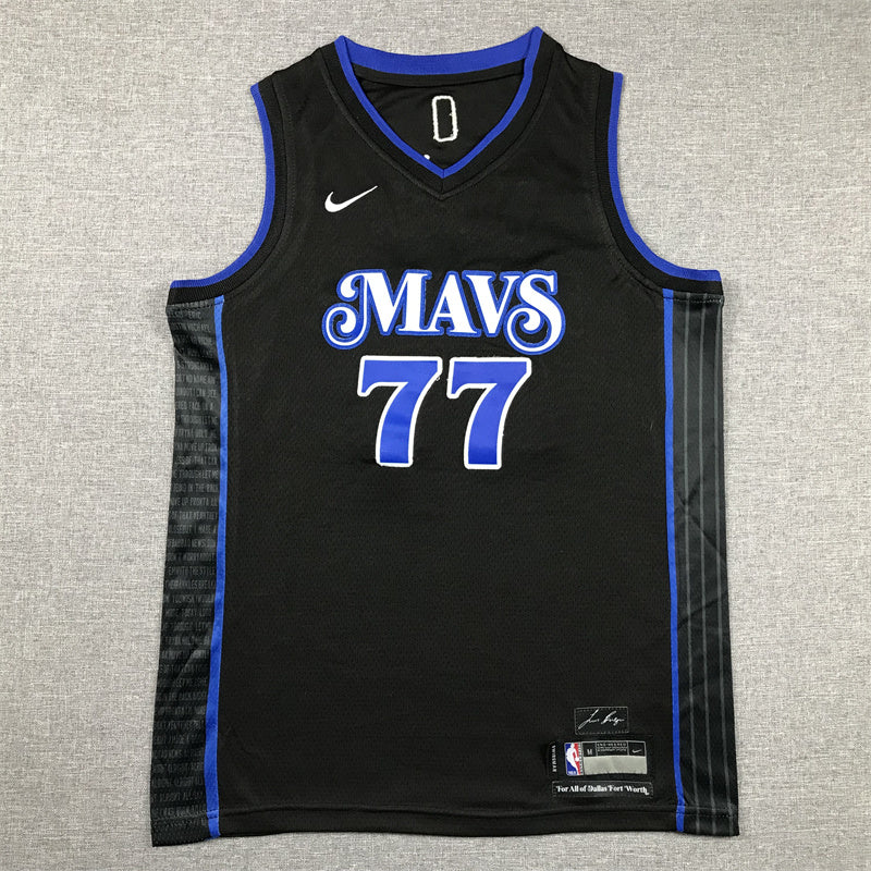 Youth Luka Don?i? Dallas Mavericks #77 City Edition Embroidered  Jersey