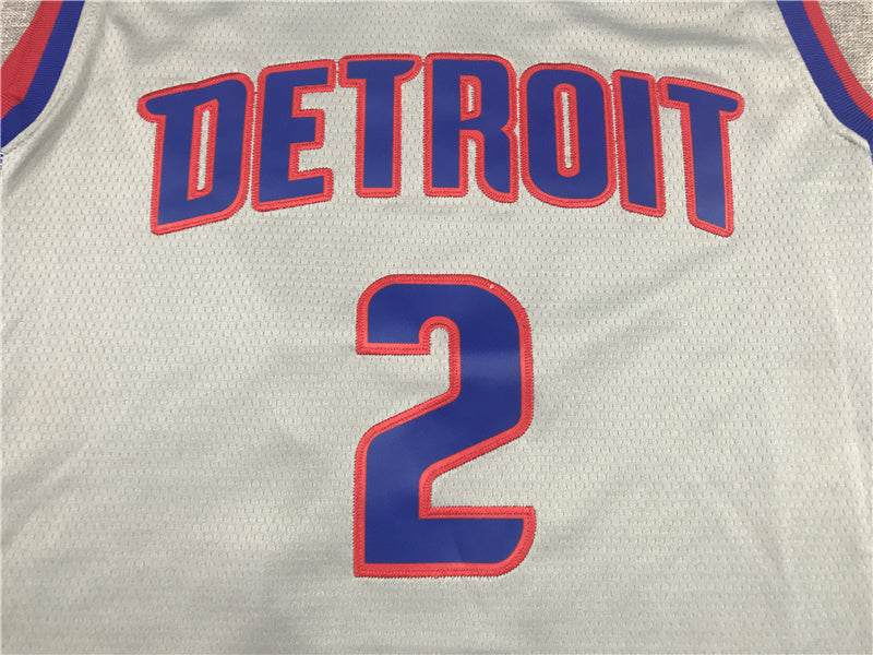 Detroit Pistons Cade Cunningham #2 City Edition Swingman Jersey ！ Embroidered