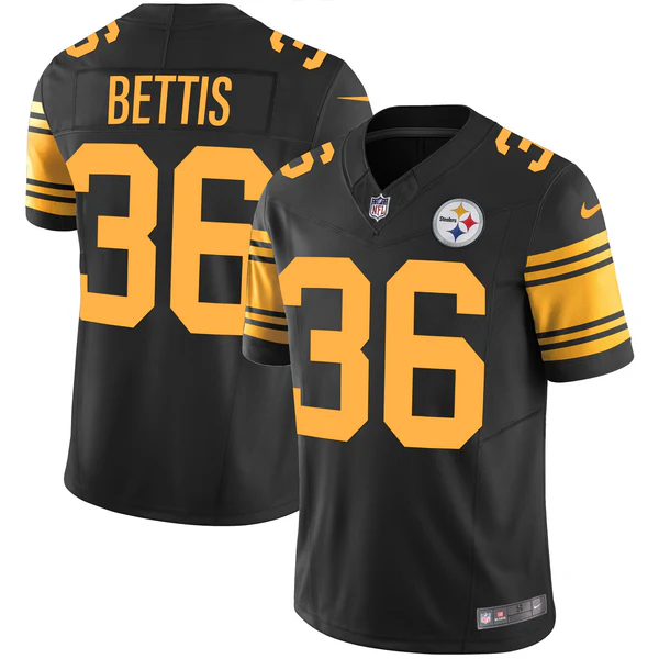 Jerome Bettis #36 Pittsburgh Steelers Black Game Jersey