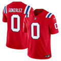 Christian Gonzalez #0 New England Patriots Red Vapor F.U.S.E. Limited Jersey