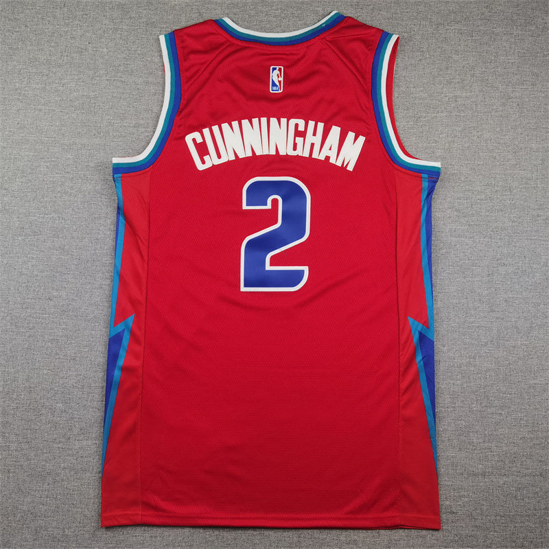 Detroit Pistons Cade Cunningham #2 2022 City Edition Swingman Jersey ！ Embroidered