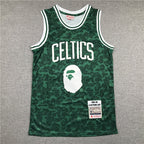Boston Celtics BAPE #93 Throwback ！ Embroidered Jersey