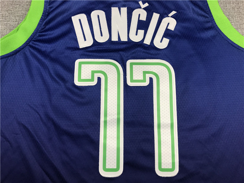 Dallas Mavericks Luka Doncic #77 City Edition Swingman Set ！ Embroidered