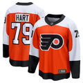 Men's Philadelphia Flyers Carter Hart Fanatics Orange Home Premier Breakaway Player Jersey